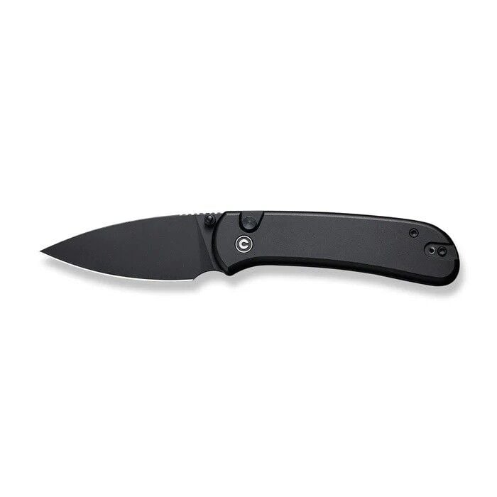 Civivi Qubit Button Lock & Thumb Stud Knife Black Aluminum Handle Çakı