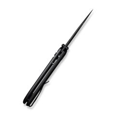 Civivi Qubit Button Lock & Thumb Stud Knife Black Aluminum Handle Çakı