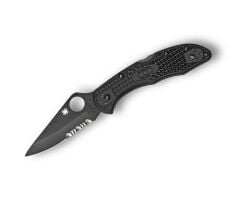 Spyderco Delica 4 Black Lightweight Black Blade Combinationege Çakı