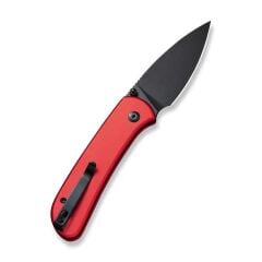 Civivi Qubit Button Lock & Thumb Stud Knife Red Aluminum Handle Çakı