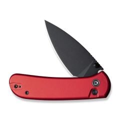 Civivi Qubit Button Lock & Thumb Stud Knife Red Aluminum Handle Çakı