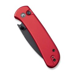 Civivi Qubit Button Lock & Thumb Stud Knife Red Aluminum Handle Çakı