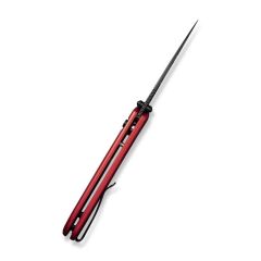 Civivi Qubit Button Lock & Thumb Stud Knife Red Aluminum Handle Çakı