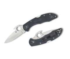 Spyderco Delica 4 Gray Lightweight Emerson Opener Plainedge Çakı