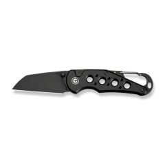 Civivi Pragma Thumb Stud & Button Lock Knife Black Aluminum Handle With S/S Carabiner & Bottle Opener Nitro-V Çakı