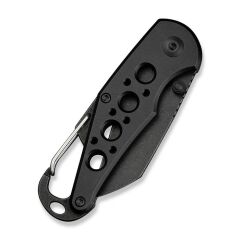 Civivi Pragma Thumb Stud & Button Lock Knife Black Aluminum Handle With S/S Carabiner & Bottle Opener Nitro-V Çakı