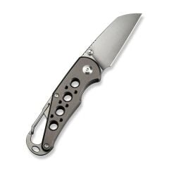Civivi Pragma Thumb Stud & Button Lock Knife Gray Aluminum Handle With S/S Carabiner & Bottle Opener Nitro-V Çakı