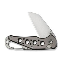 Civivi Pragma Thumb Stud & Button Lock Knife Gray Aluminum Handle With S/S Carabiner & Bottle Opener Nitro-V Çakı
