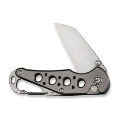 Civivi Pragma Thumb Stud & Button Lock Knife Gray Aluminum Handle With S/S Carabiner & Bottle Opener Nitro-V Çakı
