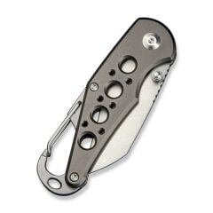 Civivi Pragma Thumb Stud & Button Lock Knife Gray Aluminum Handle With S/S Carabiner & Bottle Opener Nitro-V Çakı