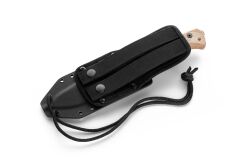 Lionsteel T6 CPM 3V Old Black Blade Natural Canvas Bıçak
