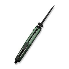 Civivi Pragma Thumb Stud & Button Lock Knife Green Aluminum Handle With S/S Carabiner & Bottle Opener Nitro-V Çakı