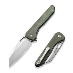 Civivi Nugz Flipper & Thumb Hole Knife Green Micarta Handle Çakı