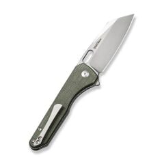 Civivi Nugz Flipper & Thumb Hole Knife Green Micarta Handle Çakı