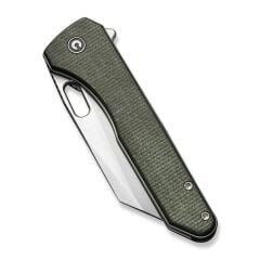Civivi Nugz Flipper & Thumb Hole Knife Green Micarta Handle Çakı
