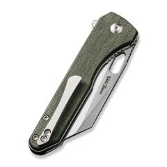 Civivi Nugz Flipper & Thumb Hole Knife Green Micarta Handle Çakı