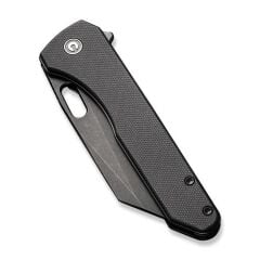 Civivi Nugz Flipper & Thumb Hole Knife Black G10 Handle Çakı