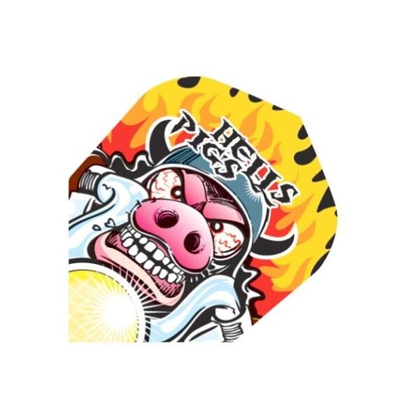 Harrows Quadro Dart Flights Pig
