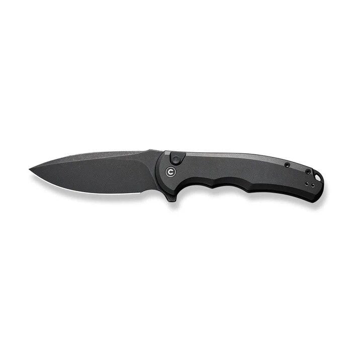 Civivi Button Lock Praxis Flipper Knife Black Aluminum Handle Çakı