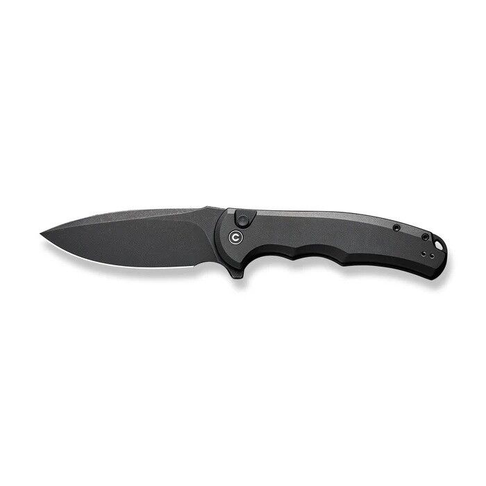 Civivi Button Lock Praxis Flipper Knife Black Aluminum Handle Çakı