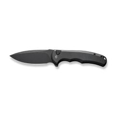 Civivi Button Lock Praxis Flipper Knife Black Aluminum Handle Çakı