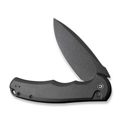 Civivi Button Lock Praxis Flipper Knife Black Aluminum Handle Çakı