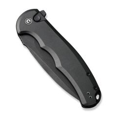 Civivi Button Lock Praxis Flipper Knife Black Aluminum Handle Çakı