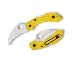 Spyderco Dragonfly 2 Salt Yellow Lightweight Hawkbill Spyderedge Çakı