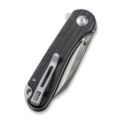 Civivi Elementum Flipper & Thumb Stud Knife Black Micarta Handle Çakı