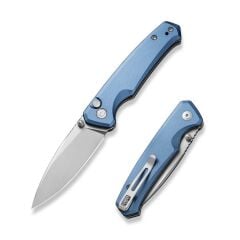 Civivi Altus Button Lock & Thumb Stud Knife Blue Aluminum Handle Çakı