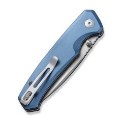 Civivi Altus Button Lock & Thumb Stud Knife Blue Aluminum Handle Çakı