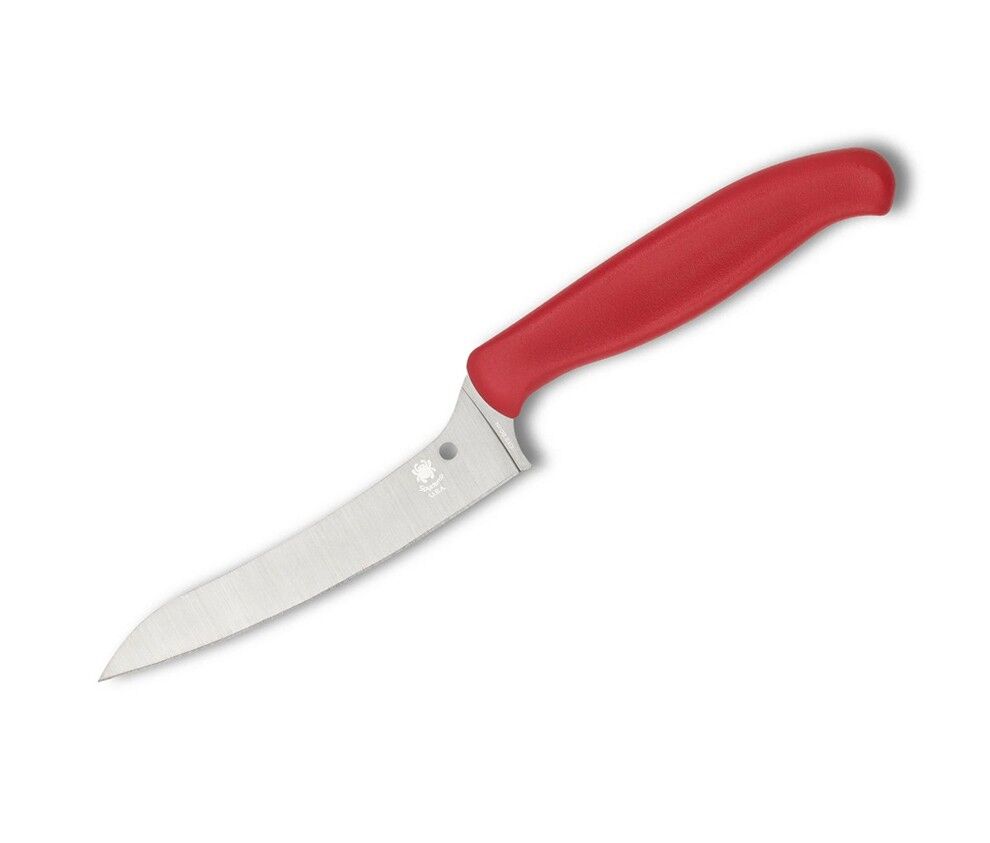 Spyderco Z-CUT Red Pointed Tip Plainedge Mutfak Bıçağı