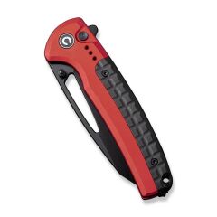 Civivi Sentinel Strike Flipper & Thumb Stud & Button Lock Knife Red Aluminum & FRN Handle Çakı