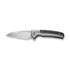 Civivi Sentinel Strike Flipper & Thumb Stud & Button Lock Knife Gray Aluminum & FRN Handle Çakı