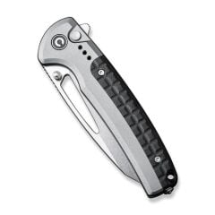 Civivi Sentinel Strike Flipper & Thumb Stud & Button Lock Knife Gray Aluminum & FRN Handle Çakı