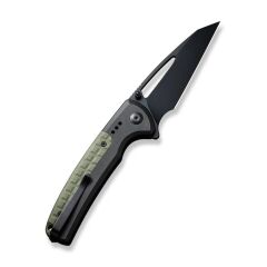 Civivi Sentinel Strike Flipper & Thumb Stud & Button Lock Knife Black Aluminum & FRN Handle Çakı