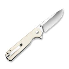 Sencut Aetheris Flipper & Thumb Stud Knife Ivory G10 Handle Çakı