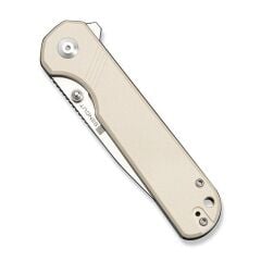 Sencut Aetheris Flipper & Thumb Stud Knife Ivory G10 Handle Çakı