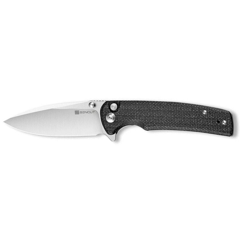 Sencut Sachse Flipper & Button Lock & Thumb Stud Knife Micarta Handle Çakı