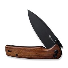 Sencut Sachse Flipper & Button Lock & Thumb Stud Knife Wood Handle Çakı