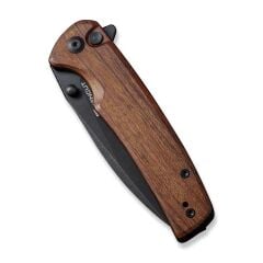 Sencut Sachse Flipper & Button Lock & Thumb Stud Knife Wood Handle Çakı
