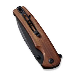Sencut Sachse Flipper & Button Lock & Thumb Stud Knife Wood Handle Çakı