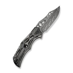 Civivi Biophase Flipper & Button Lock Knife Aluminum & G10 Handle Damascus Çakı