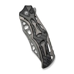 Civivi Biophase Flipper & Button Lock Knife Aluminum & G10 Handle Damascus Çakı