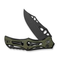 Civivi Biophase Flipper & Button Lock Knife Aluminum & OD Green G10 Handle Çakı