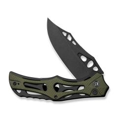 Civivi Biophase Flipper & Button Lock Knife Aluminum & OD Green G10 Handle Çakı