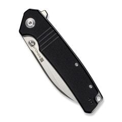 Sencut Skarnax Flipper & Thumb Stud Knife Black G10 Handle Çakı