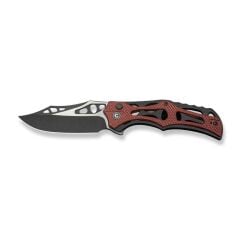 Civivi Biophase Flipper & Button Lock Knife Aluminum & Burgundy G10 Handle Çakı