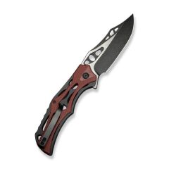 Civivi Biophase Flipper & Button Lock Knife Aluminum & Burgundy G10 Handle Çakı