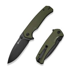 Sencut Skarnax Flipper & Thumb Stud Knife OD Green G10 Handle Çakı